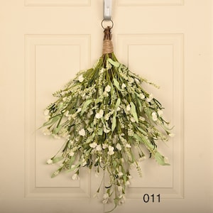 26"Front door spring every day Daisy white Swag weddings Birthday gifts, moving gifts, gifts for friends