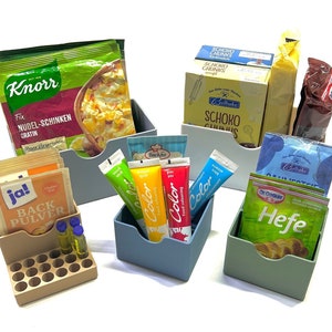 From 4.99 euros: Baking items/cooking storage/organizer for baking powder, yeast, spice mix, Maggi, Knorr, vanilla sugar, aroma & Co.