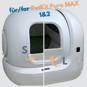 Pour PetKit Pura MAX 1 & 2 | Purobot Max Pro - Pare-litière, protection anti-projection / anti-urine - pour litière automatique