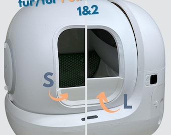 Für PetKit Pura MAX 1 & 2 - Wühlschutz / Urinschutz für Katzenstreu - Wurfschutz Schild Tür Barriere - Buddeln Vergraben Katzenklo