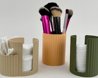 Desde 8,99 €: Almacenamiento de discos de algodón/bastoncillos para oídos - Limpiador de oídos - Soporte para discos de algodón de baño - Vaso para cepillos de dientes, pinceles de maquillaje, accesorios de baño