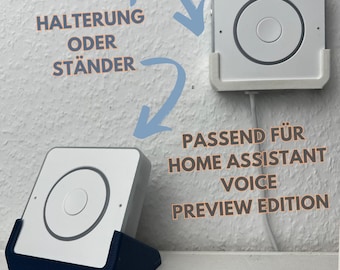 Wandhalterung/ Ständer Home Assistant Voice Preview Edition, für Nabu Casa HomeAssistant Befestigung