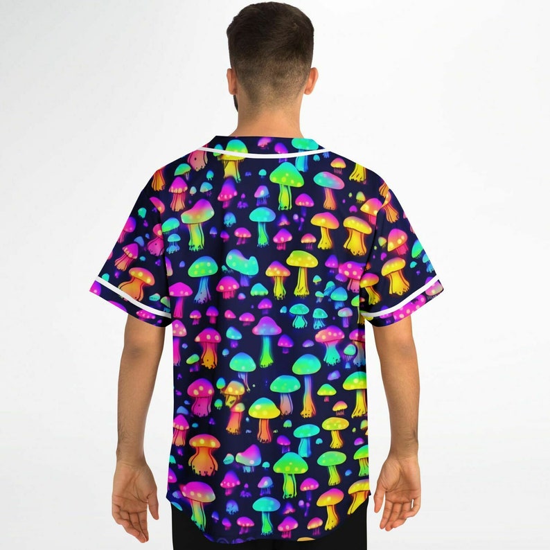 Rave Jersey Customizable Psychedelic Mushrooms Customizable Rave Outfit