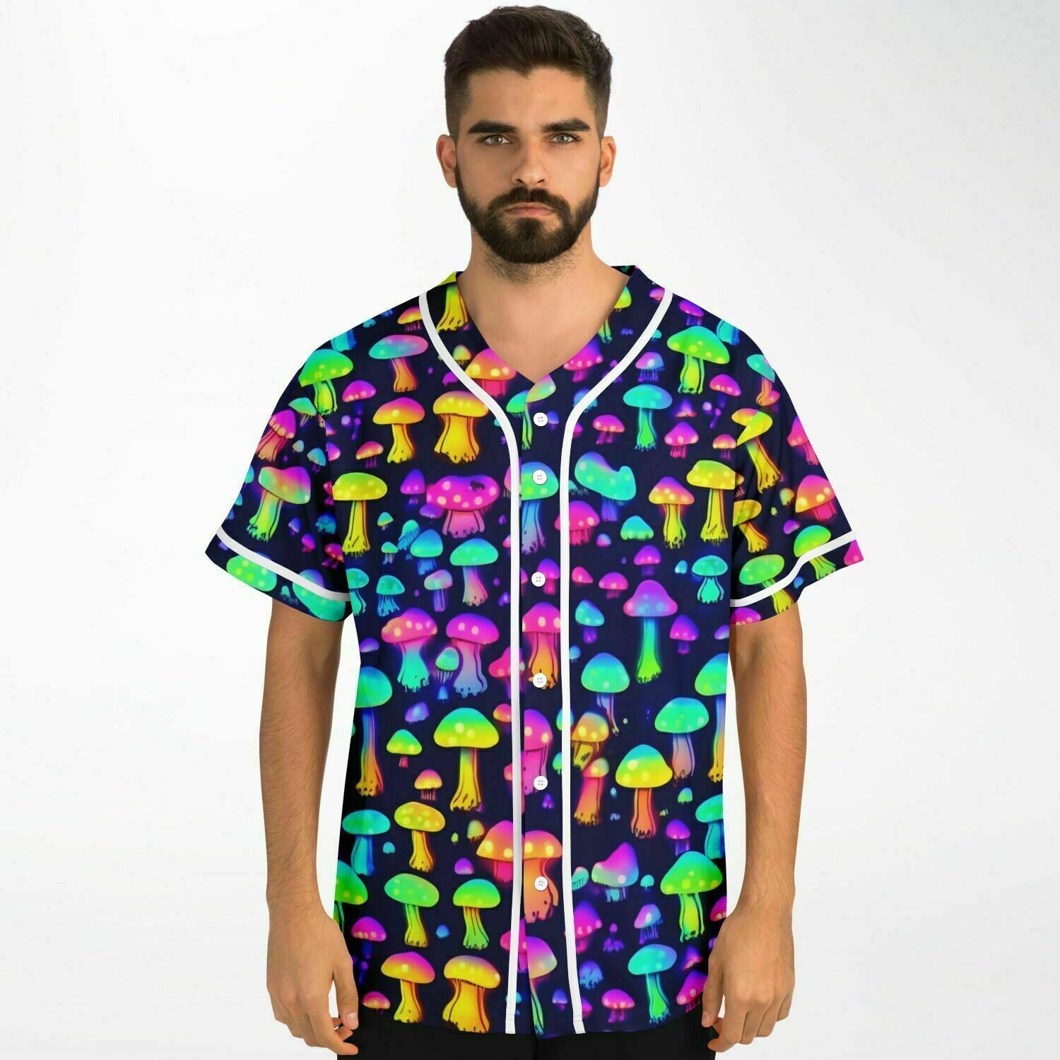 Teletech Rave Jersey Rave Jersey Customizable Psychedelic Mushrooms Customizable Rave Outfit ...