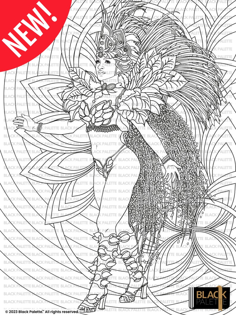 Fantasy Coloring Page Anime Coloring Page Digital Download Adult ...