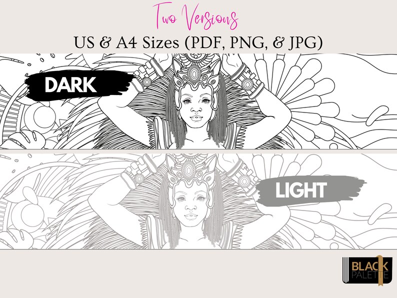 Fantasy Coloring Page Anime Coloring Page Digital Download Etsy