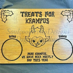 Glowforge Laser Christmas Creepmas Krampus Board File Digital Download SVG