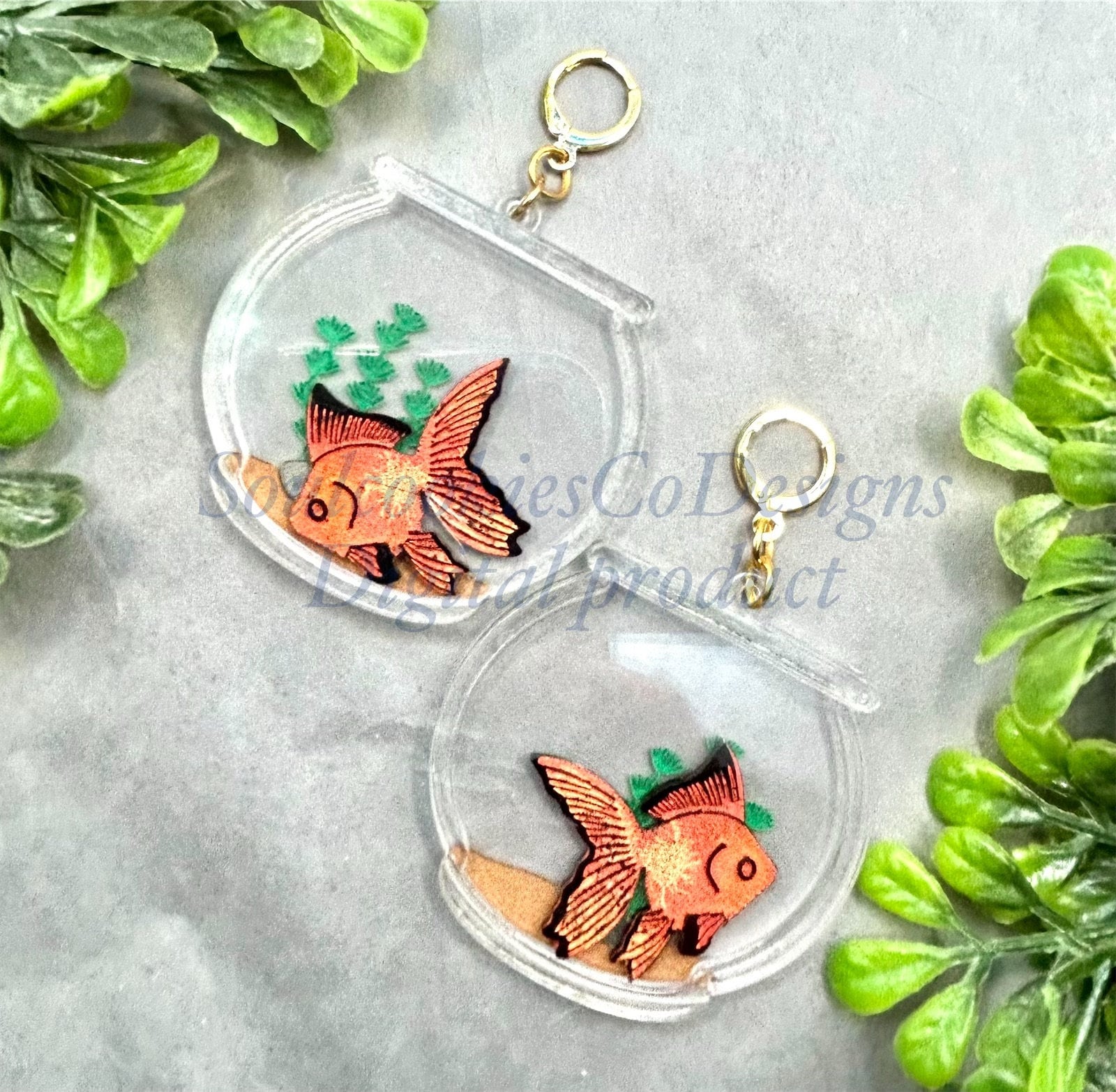 Tropical Fish Fimo Fake Polymer Clay Sprinkles Clown Fish Jimmies