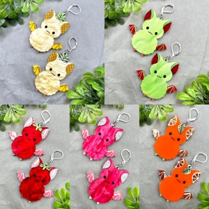 Glowforge Laser Multiple Designs Fruit Bat Multi Layer Acrylic Earrings Plik do pobrania cyfrowego SVG