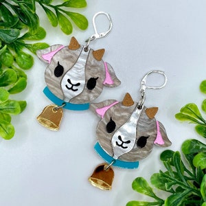 Glowforge Laser Goat Acrylic Earrings File Digital Download SVG