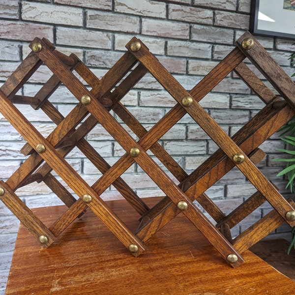 1970's Accordion style wine rack