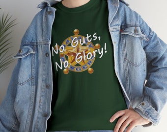 Galaxy Rangers Inspired Badge Logo No Guts No Glory Men Women Heavy Cotton Classic Retro Tee Shirt, Tshirt Multiple Colors