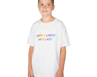 80s Kid T-Shirt - Retro Heavy Cotton Tee for Boys & Girls