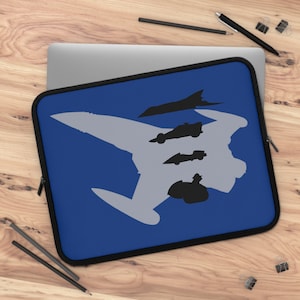 Battle of the Planets / G-Force / Gatchaman inspired Silhouttes Neoprene Laptop Sleeve