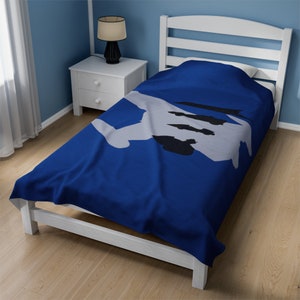Battle of the Planets/G-Force/Gatchaman geïnspireerd Silhouttes Velveteen pluche deken