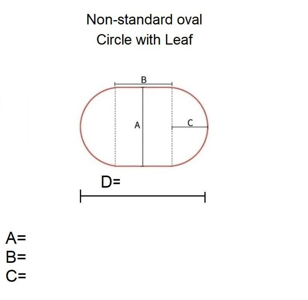 Oval or Odd SHAPE Custom Quoting 1.3mm Faux Leather Placemat/ Etsy