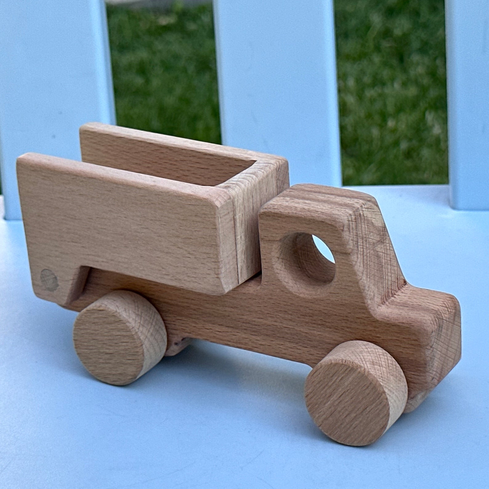 Toy Wooden Dump Trucktoddler Wooden Truckdelivery Truckhomemade Wood Truck Etsy