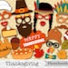 Printable Thanksgiving Party Photo Booth Props, Give Thanks Party Photo ...