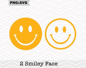 2 Smiley Gesicht SVG, Smiley Gesicht Clipart, Emoji SVG Schnittdatei für Cricut, Emoji ClipArt, Emoji SVG Cricut schneiden Datei, sofort Download verfügbar