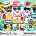 Printable Summer Beach Party Photo Booth Props, Summer Vacation Photo ...