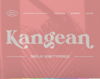 Kangean - Retro Serif Font logos, modern, cricut fonts, fonts for cricut, swash font