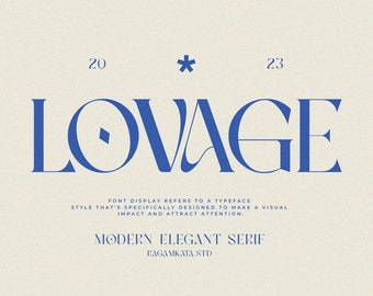 Lovage Modern Serif font - branding font, modern fonts, fonts for cricut, commercial use font, digital download