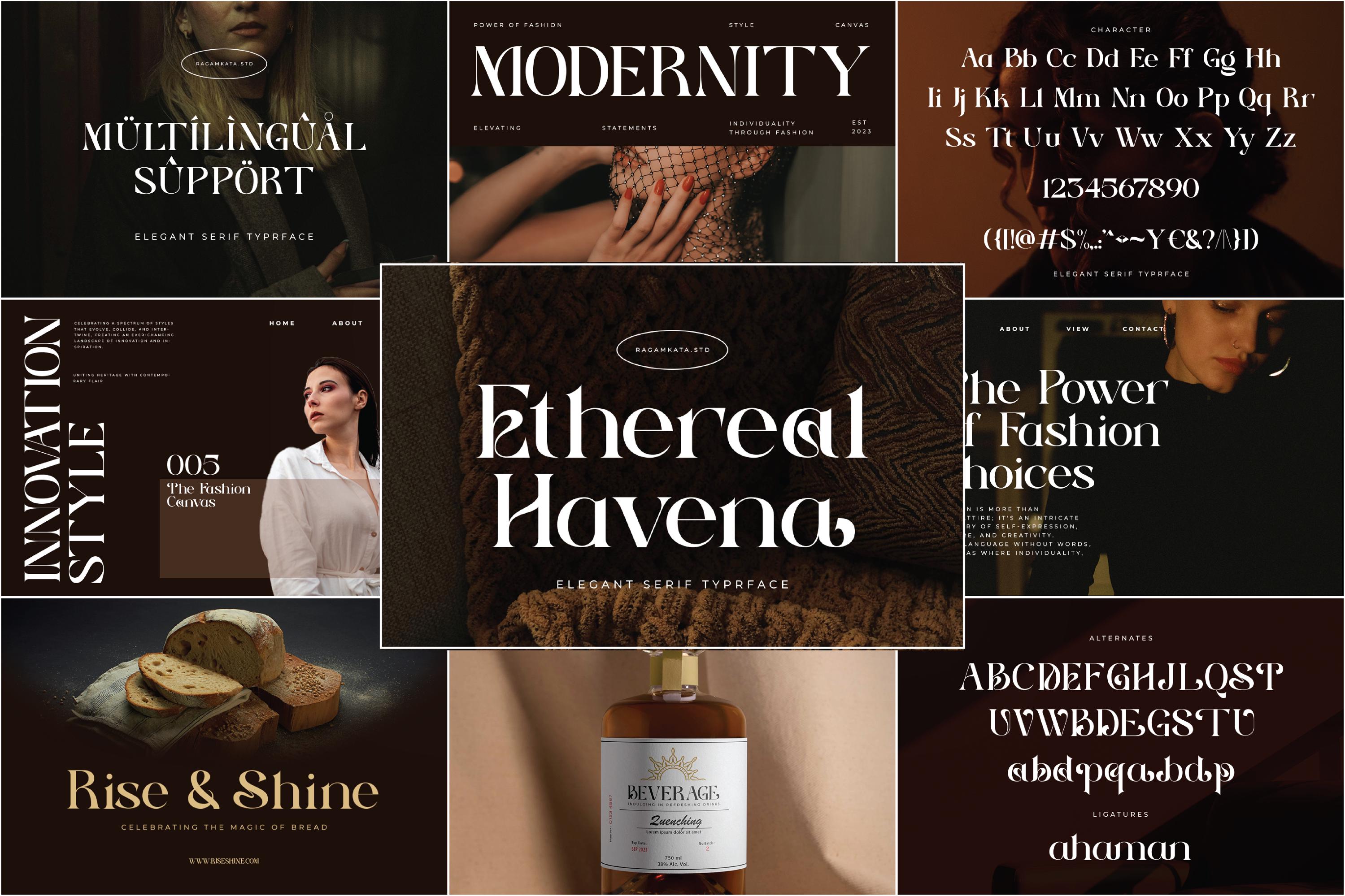 Elegant Font Bundle Handcrafted Serif, Script & Calligraphy Fonts for ...