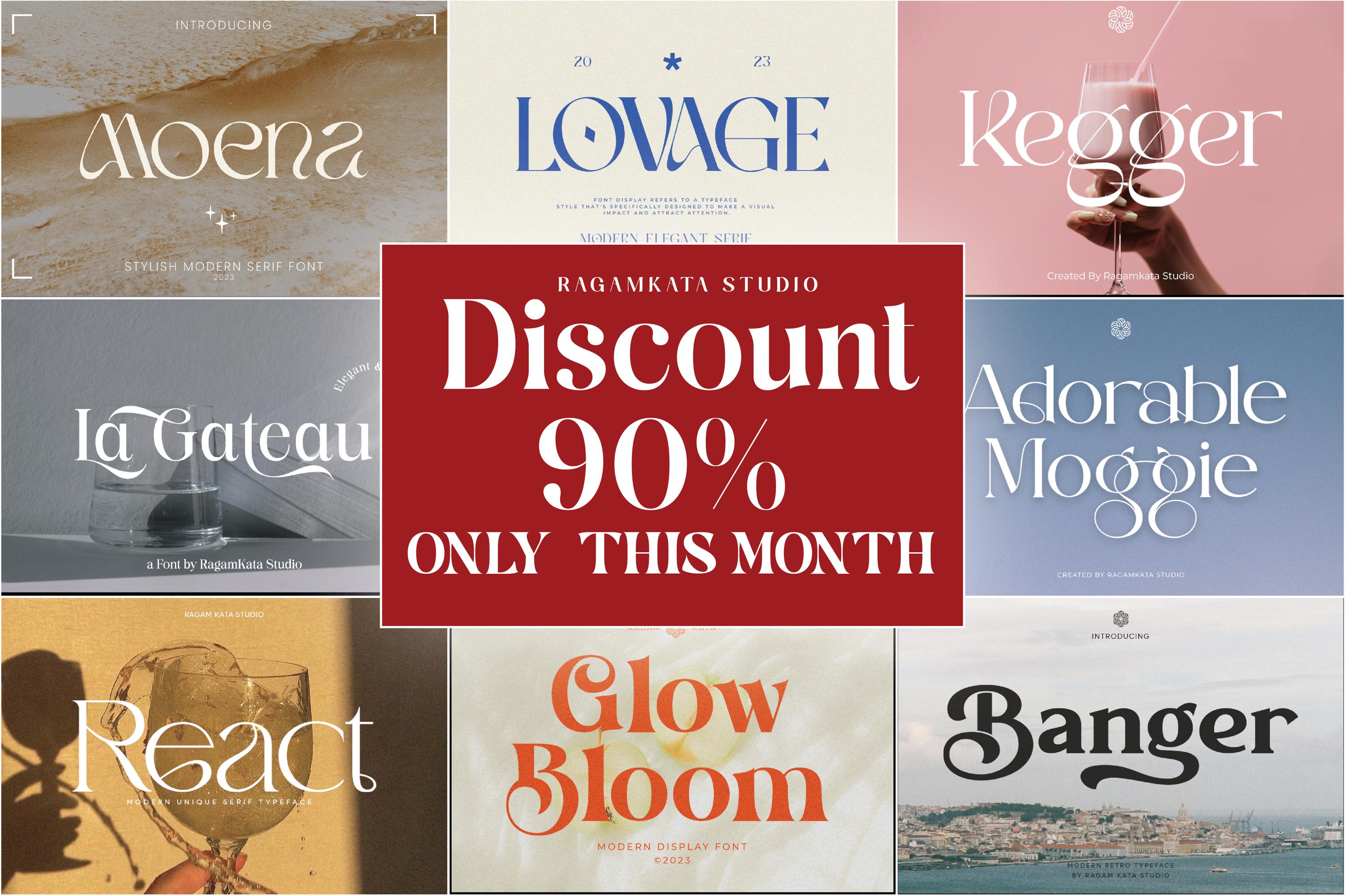 Elegant Font Bundle - Handcrafted Serif, Script & Calligraphy Fonts for ...