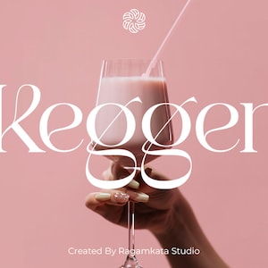 Kegger Elegant Serif , Procreate Fonts, Instagram Font, Canva Fonts, Modern Font, Logo Fonts, Fonts for Cricut, Procreate Font