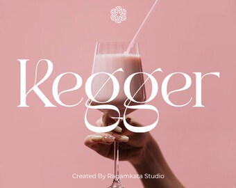 Kegger Elegant Serif , Procreate Fonts, Instagram Font, Canva Fonts, Modern Font, Logo Fonts, Fonts for Cricut, Procreate Font