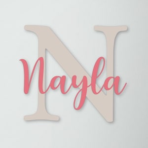 Letrero de nombre de madera para guardería, decoración de habitación, placa de nombre de niño, regalos personalizados para bebé, letrero de nombre de bebé para hospital
