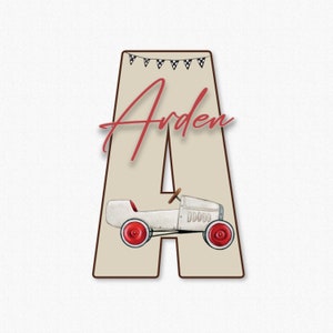 Signo de nombre de madera del coche de carreras para la guardería, decoración de la habitación del coche del niño, placa del nombre del bebé, regalos personalizados para el bebé, signo del nombre del bebé para el hospital