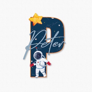 Signo de nombre de madera con letras para guardería, decoración de habitación espacial, placa con nombre de niño o niña, regalos de signo de nombre personalizados para hospital