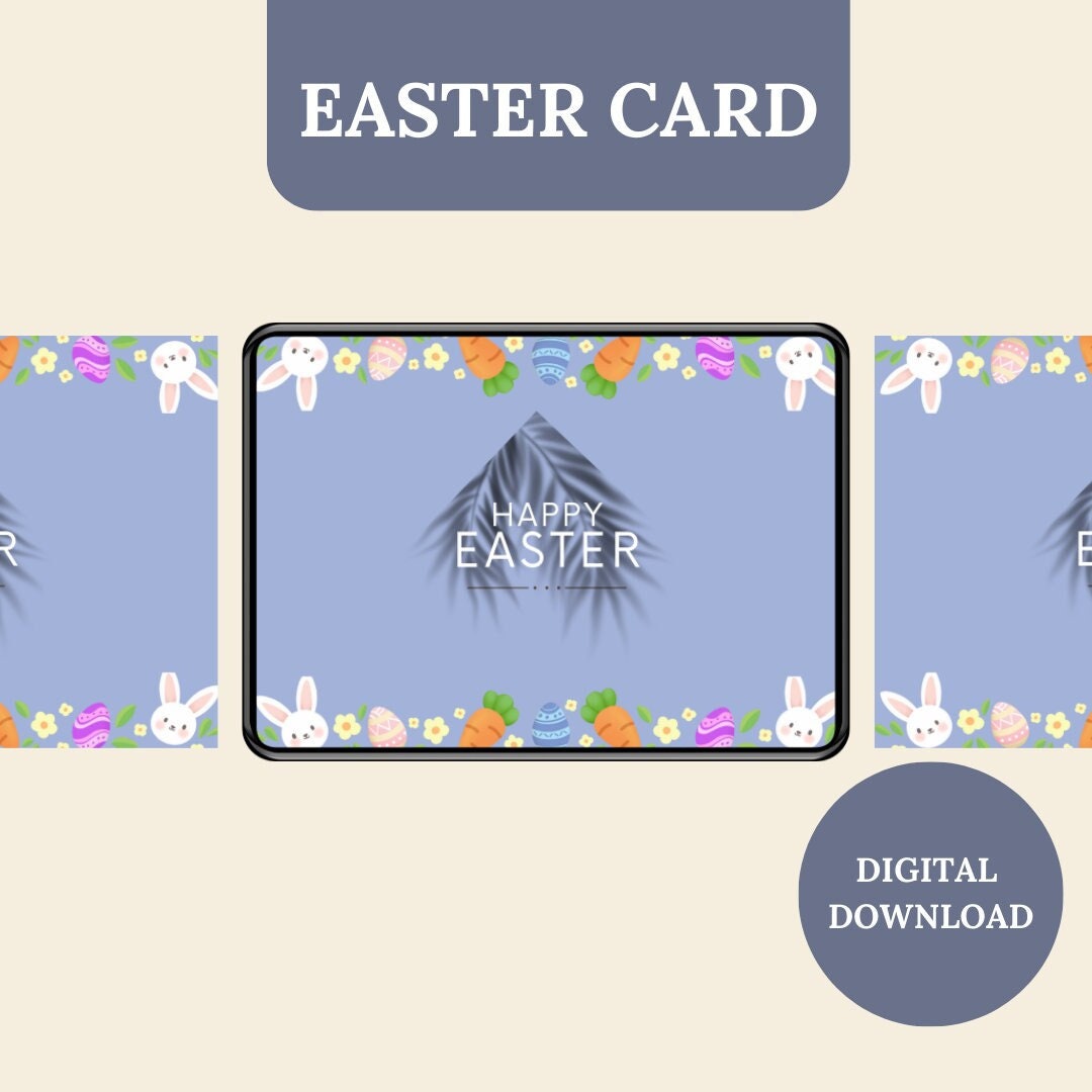 Easter Gifts Easter Cards Easter Gift Cards for Children Printable