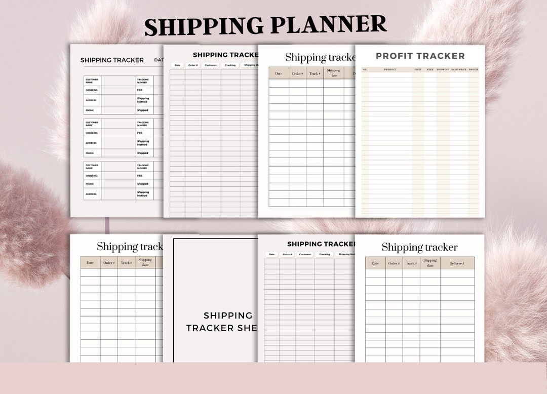 Shipping Tracker.pdf Shipping Tracker Printable Template, Shipping ...