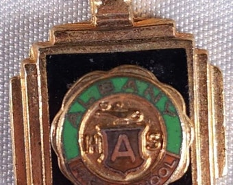 Antique Albany Georgia High School Vintage Graduation Pin Charm