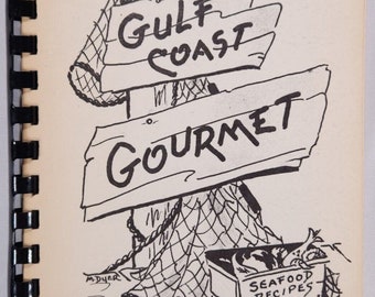 Livre de recettes gourmet de fruits de mer de la côte du golfe, créole, cajun, Southern Recipes Vintag Alabama