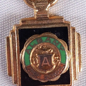 Antique Albany Georgia High School Vintage Graduation Pin Charm image 2