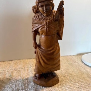 Mexican Folk Art Hand Carved Wood Figurine 5.0 (8)