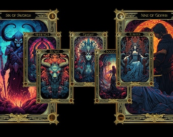 D&D - Tarokka Deck Reimagined - Physical Deck Custom Shipping