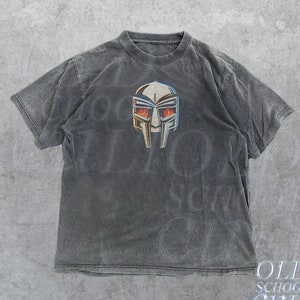 Metal Face Y2k Graphic T-Shirt | Madvillain Metal Face Tee | Retro Unisex 90s Tee | Warrior Tee | Oversize Classic Shirt | Distressed