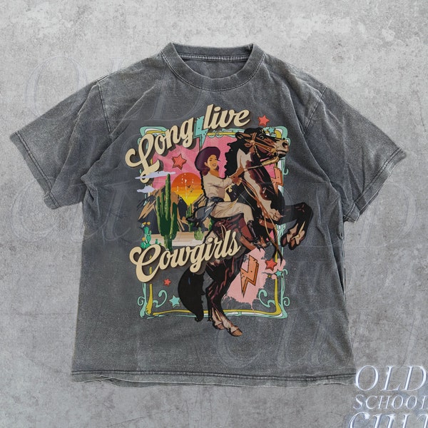 Cowgirl Western T-Shirt, Vintage 90s Graphic Western Shirt, Retro Cowgirl Tee, Rodeo Oversize Cowboy Shirt, Wild West Gift,Cool Gift For Her