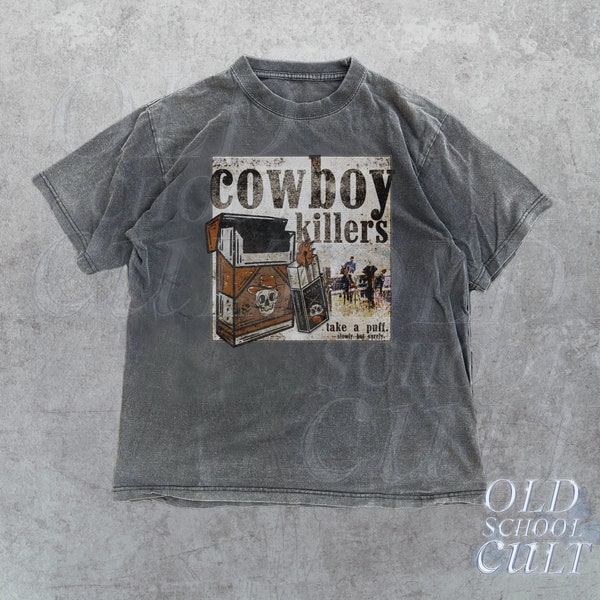 T-shirt vintage des années 90 pour cowboys, chemise country rétro, t-shirt unisexe Wester, chemise en coton épais, cadeau Far West, t-shirt surdimensionné vintage