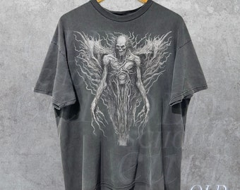 Dark Art T-Shirt, Vintage Horror Graphic Shirt, Horror Goth Aesthetic Tee, Dark Academia Shirt, Monster Shirt, Black Shirt