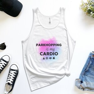 Parkhopping is my Cardio Disney World Tank Top,Disney Tank Top, Womens Disney Tank, Disney World Parks, Disney World Shirt, Park Hopping