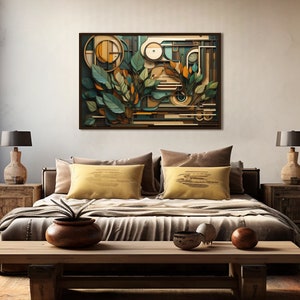 Abstract Nature Inspired Wood look Art Print, Beautiful Wood Textures