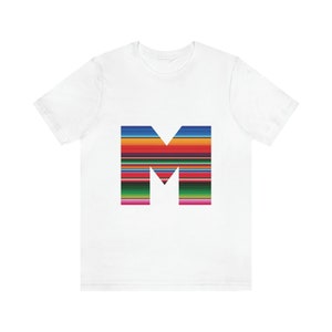 Letter M Unisex Jersey Short Sleeve Tee