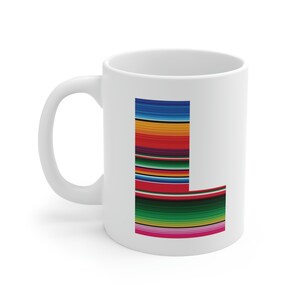 Letter L Ceramic Mug 11oz