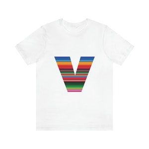Letter V Unisex Jersey Short Sleeve Tee