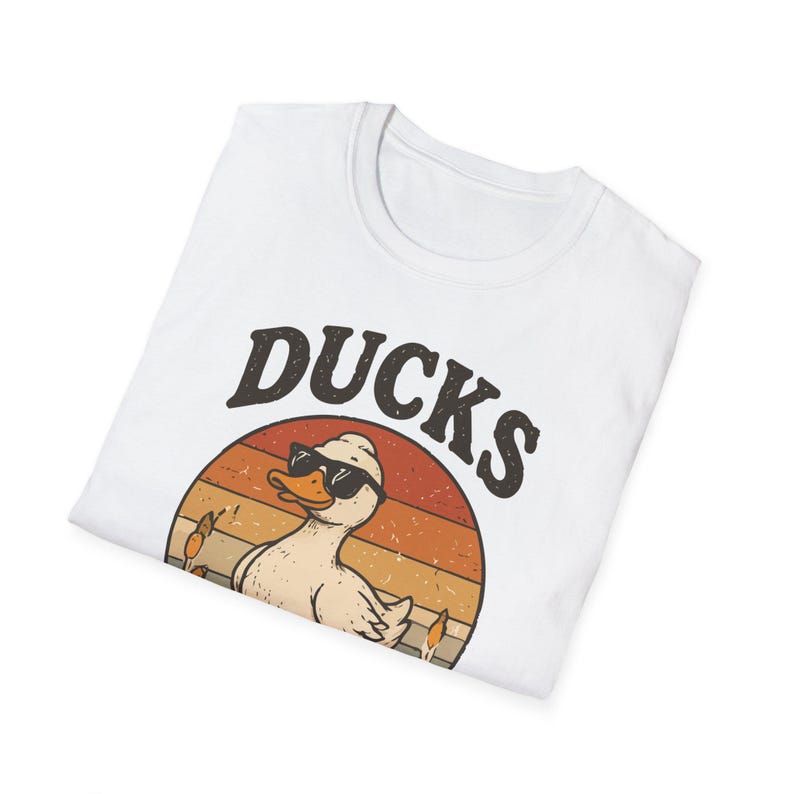 Ducks Not In A Row T-Shirt | Retro Duck Graphic Tee image 7